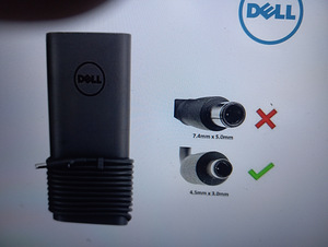 Dell Slim sülearvuti laadija 130 W, 4.5/3 mm