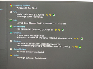 I7-3770/B75MA/16GB RAM/SSD 160GB/HDD 250GB/ Radeon RX570 4GB (2 foto / 10)