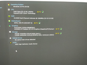 Xeon E5-2680/X99/24GB/SSD 128GB/HDD 500GB/Radeon RX 470 8GB (3 foto / 10)