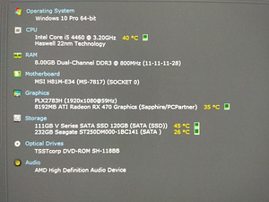 I5-4460/H81M/8GB RAM/SSD 120GB/Radeon RX 470 8GB (2 foto / 8)