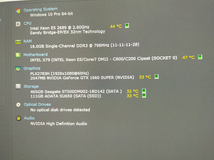 Xeon E5 2689/X79/16GB/SSD 120GB/HDD 500GB/GTX 1660S 6GB (3 foto / 10)