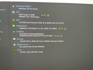 Ryzen 5 3600/A520I/16GB RAM/SSD 256GB/RTX 2070 ARMOR 8GB/ITX (3 foto / 9)