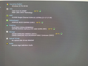 I5-12400f/H610/16GB RAM/SSD 256GB/HDD 500GB/GTX 1660S 6GB (2 foto / 10)