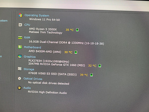 Ryzen 5 3500X/B450/16GB RAM/SSD 512GB/GTX 1660 6G (2 foto / 10)