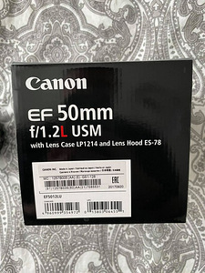 Canon EF 50mm f/1.2L USM objektiiv (2 foto / 2)