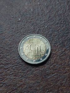 2 евро Латвийский Ачу 2015 UNC