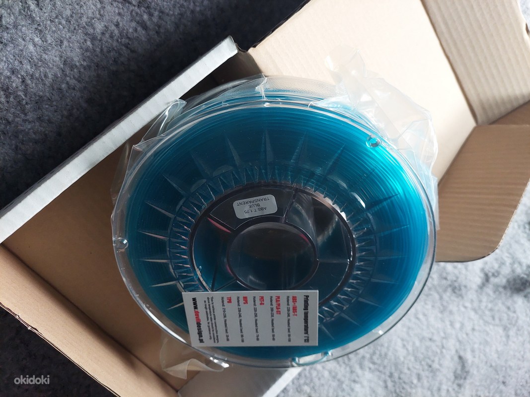 Blue transparent ABST filament 3D Printer jaoks - Tallinn, Elektroonika – okidoki