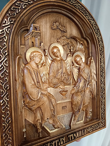 Ikon Püha Kolmainsus, materjal kirss paksus 4cm (8 foto / 8)