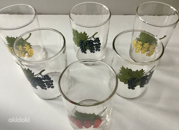Vintage klaasi komplekt, 6 klaasi koos (foto #3)
