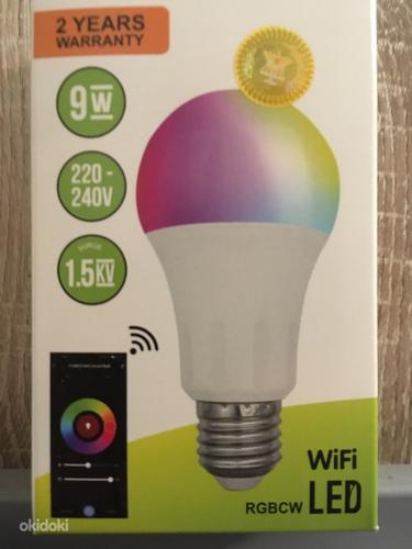 Värvimuutev Wifiga kontrollitav LED lambipirn (9W; E27) (foto #2)