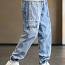 Новые Стильные Мужские свободные джинсовые джоггеры (фото #2)