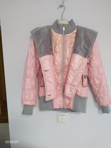 Розовая куртка 150 см (фото #1)