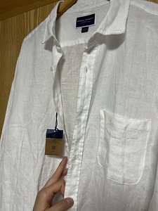 Charles Tyrwhitt белая льняная рубашка (4 фото из 7)