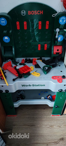 Bosch tööjaama laste tööriistakomplekt, roheline (foto #1)