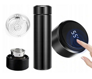 UUS! TERMOKRUUS SMART LED, 500 ml, MUST (5 foto / 7)