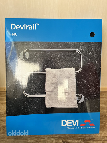 Электрический полотенцесушитель DEVIRAIL 40W,хром