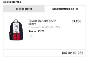 Tommy Hilfigeri seljakott (2 foto / 2)