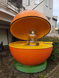 Apelsinikujuline kiosk / mobiilne kiosk (3 foto / 7)