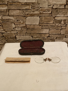 Antiiksed pince-nez näpitsprillid pensnee (1 foto / 5)