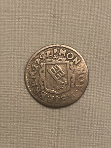 Бременская монета 1 грот 1752 серебро