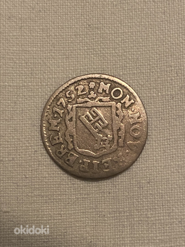 Бременская монета 1 грот 1752 серебро (фото #1)