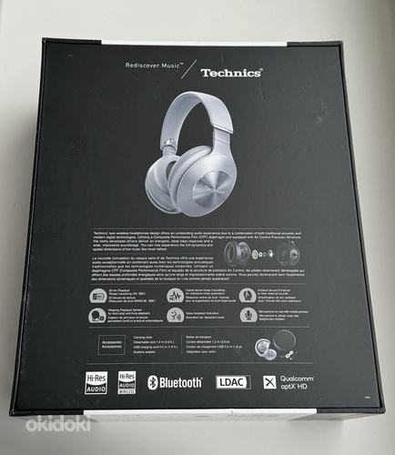 Technics F70 Premium Wireless Headphones Silver (foto #2)