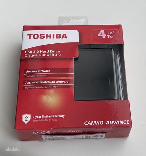 Toshiba Canvio Advance 2TB/4TB, USB 3.0 Black/Red (фото #3)