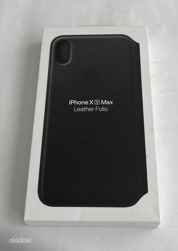 iPhone XS Max Leather Case Folio Black/Green/Red/Blue (foto #3)