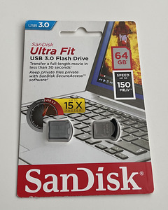SanDisk Ultra Fit USB 3.0 Flash Drive 64GB/128GB 150MB/s