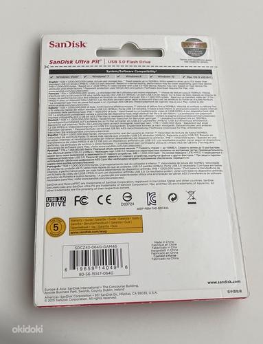SanDisk Ultra Fit USB 3.0 Flash Drive 64GB/128GB 150MB/s (фото #2)