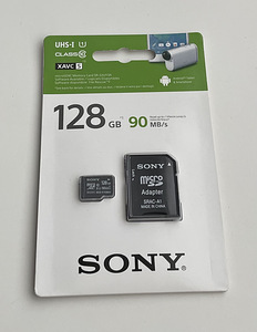Sony 128GB UHS-I microSD Card Adapter Class 10