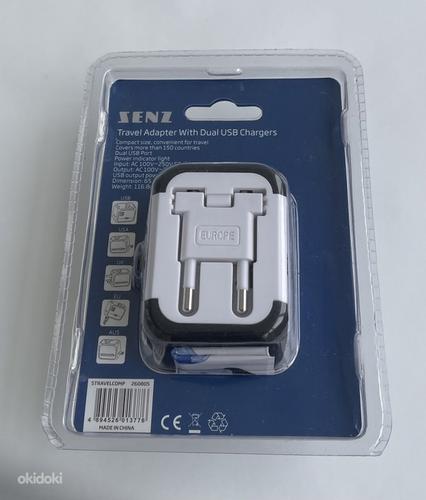 Senz Travel Adapter With Dual USB Chargers (фото #2)