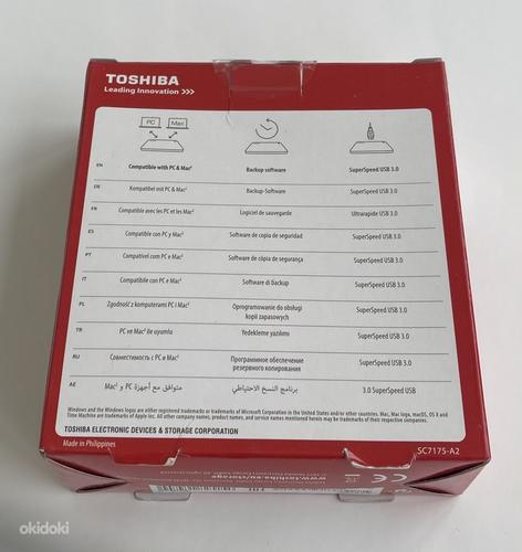 Toshiba Canvio Connect II 3TB Blue/White/Red/Black (фото #2)