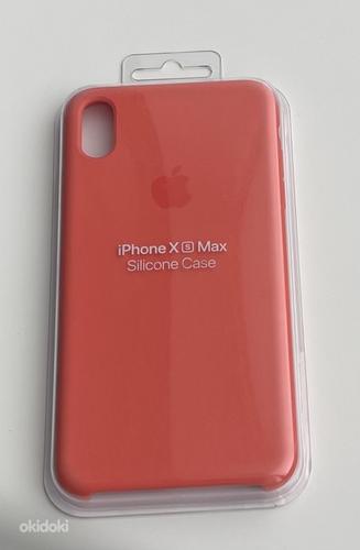 iPhone XS Max Silicone Case Red,Pink,Blue,Black,Nectarine (фото #4)