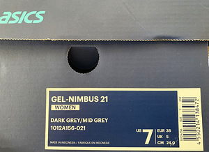 Asics GEL-NIMBUS 21 Dark Grey/Mid Grey (6 foto / 6)