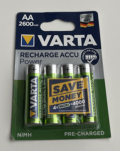 Varta AA 2600mAh Recharge Accu Power 4tk