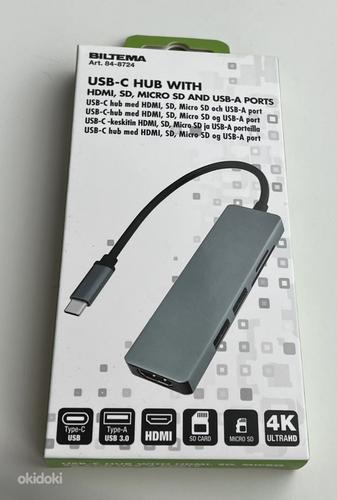 Biltema USB Type C hub with HDMI, SD, Micro SD and USB-A (foto #1)