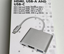 Biltema USB Type C hub with HDMI, USB-A and USB-C ports