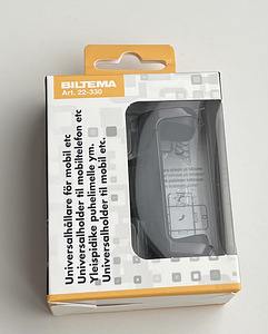 Biltema Universal Mobile Phone Mount, Black/Silver/Gold (5 foto / 8)