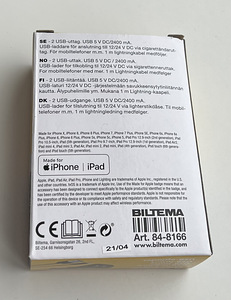 Biltema USB charger, Duo 12/24 V (2 foto / 4)