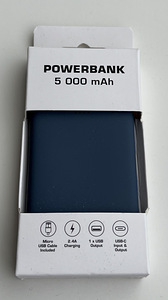 Powerbank 5000mAh , Blue