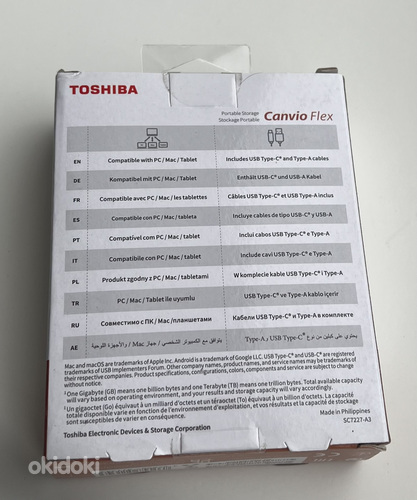 Toshiba Canvio Flex 4tb , Silver (foto #2)