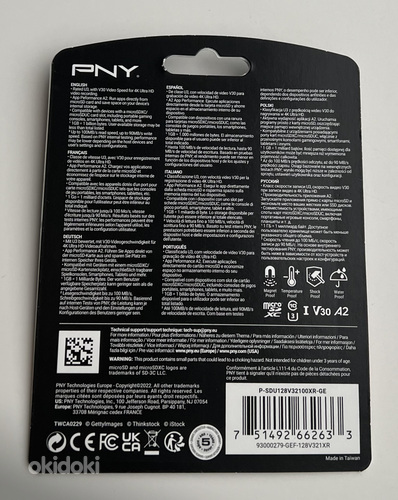 PNY XLR8 Gaming MicroSDXC 128 GB (foto #2)