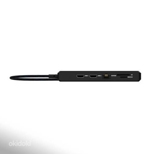 Unisynk 12 Port Dual Display USB-C Hub 8K Pro , Black (фото #3)