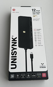 Unisynk 12 Port Dual Display USB-C Hub 8K Pro , Black (7 foto / 10)