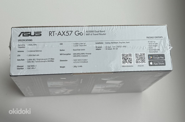 Asus RT-AX57 Go AX3000 Dual Band (фото #3)