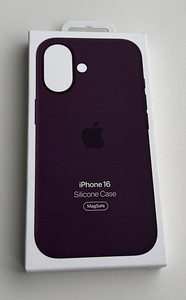 Apple iPhone 16 Silicone Case with Magsafe , Plum