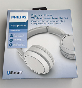 Philips Wireless Headphones, In-Ear, White (1 foto / 4)
