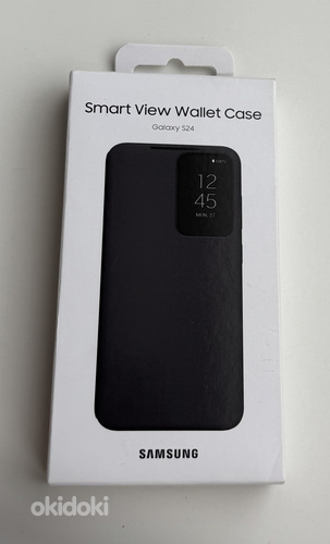 Samsung Galaxy S24 Smart View Wallet Case , Black / Violet