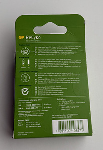 GP ReCyko AA 4x2100mAh + Charger (USB) (2 foto / 2)